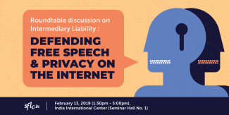 Graphic 'Defending Free Speech and Privacy on the Internet'